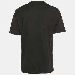 Pre Owned Versace Jeans Couture Black Logo Print Jersey T-Shirt XL