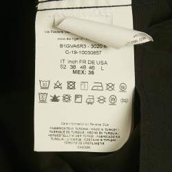 Pre Owned قميص فيرساتشي جينز كوتور قطن أسود بطبعات مقاس كبير جدًا - إكس لارج