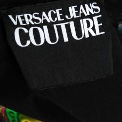 Pre Owned Versace Jeans Couture Bright Blue Baroque Print Cotton T-Shirt XXL