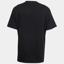 Pre Owned Versace Jeans Couture Bright Blue Baroque Print Cotton T-Shirt XXL