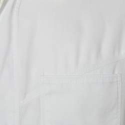 Pre Owned Versace Jeans Couture White Cotton Button Front Shirt L