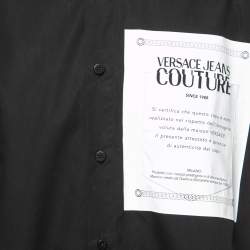 Pre Owned Versace Jeans Couture Monochrome Cotton Printed Button Front Shirt XL