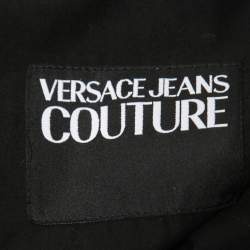 Pre Owned Versace Jeans Couture Monochrome Cotton Printed Button Front Shirt XL