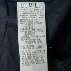 Pre Owned Versace Jeans Couture Black Color Block Synthetic Zip-Up Track Jacket 2XL