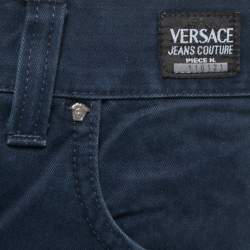 Pre Owned Versace Jeans Couture Dark Blue Cotton Jeans 3XL Waist 40"