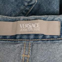 Pre Owned Versace Jeans Couture Blue Denim Jeans M Waist 32"