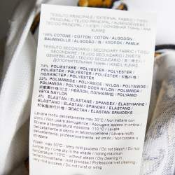 Pre Owned Versace Jeans Couture White Baroque Printed Cotton Pique Polo T-Shirt M
