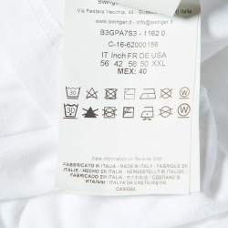 Versace Jeans White Logo Rubber Print Cotton T-Shirt XXXL
