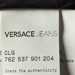Versace Jeans Blue Cotton Blend Button Front Jacket L