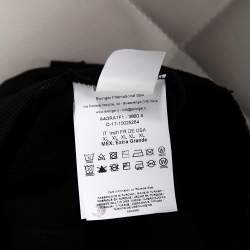 Pre Owned Versace Jeans Black Knit Logo Embroidered Shorts XL