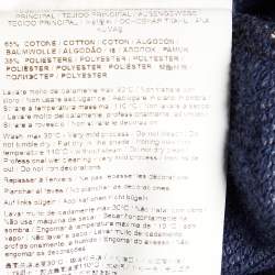 Versace Jeans Blue Printed Knit Zip Front Jacket M