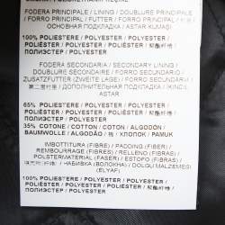 Pre Owned Versace Jeans Black Striped Wool Blend Button Front Varsity Jacket L