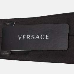 Pre Owned Versace Black Medusa Embroidered Silk 2-Pack Ties