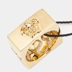 Versace Medusa Gold Tone Ring Size 65