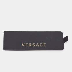 Versace Navy Blue Medusa Patterned Silk Tie