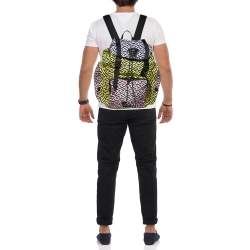 Versace Multicolor Nylon La Medusa La Greca Backpack