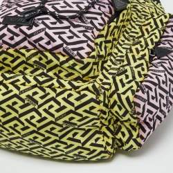 Versace Multicolor Nylon La Medusa La Greca Backpack