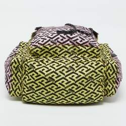 Versace Multicolor Nylon La Medusa La Greca Backpack