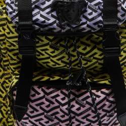Versace Multicolor Nylon La Medusa La Greca Backpack