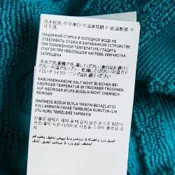 Versace Home Blue Monogram Medusa Amplified Terry Bathrobe S