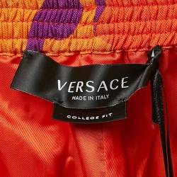 Versace Multicolor Printed Silk Medusa Music Shorts XL