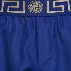 Versace Blue Greca Border Detail Boardshorts M