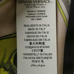 Versace Multicolor Printed Silk Button Front Sleeveless Shirt S