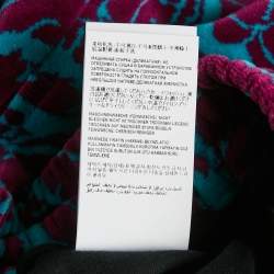 Versace Purple/Turquoise Baroque Jacquard Velvet Shorts XL 