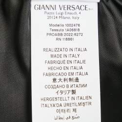 Versace Blue/Multicolor Mask Foulard Print Silk Shorts XL