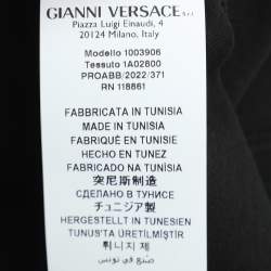 Versace Black Jersey Logo Print T-Shirt M