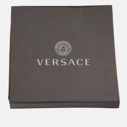 مملوكة مسبقًا Versace Black Medusa Embroidery Cotton Taylor Fit T-Shirt L