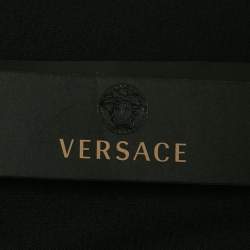 مملوكة مسبقًا Versace Black Medusa Head Printed Cotton Knit Pullover XXL  