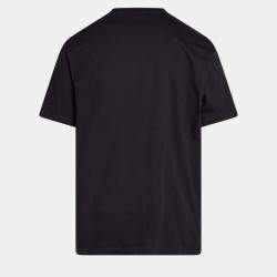 مملوكة مسبقًا Versace Logo Printed Black Cotton Tshirt