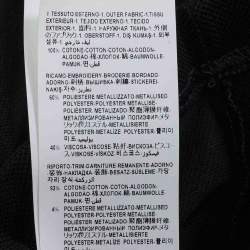 Pre Owned Versace Black Cotton Pique Greca Collar T-Shirt XXL