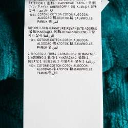 مملوكة مسبقًا Versace Home Green Logo Terry Belted Bathrobe XL