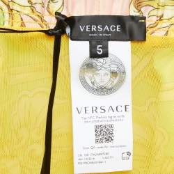 Versace Multicolor Golfo Barocco Print Nylon Swim Shorts M