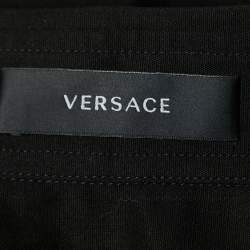 Versace Black Cotton Button Front Full Sleeve Shirt M