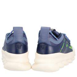 Versace Multicolor Chain Reaction Baroque Print Sneakers Size 42