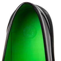 مملوكة مسبقًا حذاء لوفرز فيرساتشي جلد أسود سليب أون مزين ميدوسا مقاس 40