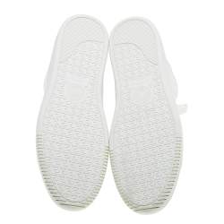 مملوكة مسبقًا Versace White Leather Medusa High Top Sneakers Size 43