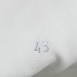 مملوكة مسبقًا Versace White Leather Medusa High Top Sneakers Size 43