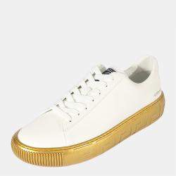 Versace White/Gold Greca Sneaker US 12 EU 45