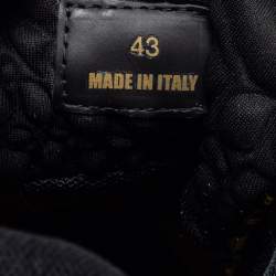 Pre Owned Versace Multicolor Barocco Print Nylon and Rubber Trigreca Low Top Sneakers Size 43