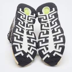 Versace x Fendi Fendace Multicolor Leather and Canvas Trigreca Sneakers Size 41