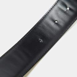 Versace Multicolor Printed Leather Medusa Buckle Belt 105CM