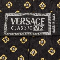 Versace Multicolor Patterned Silk Classic V2 Tie