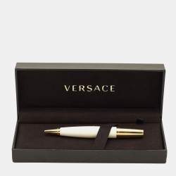 Pre Owned Versace Medusa Composite Gold Tone Ballpoint Pen