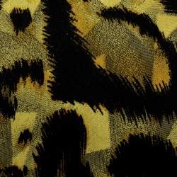 Pre Owned Gianni Versace Vintage Yellow and Red Animal Printed Silk Tie