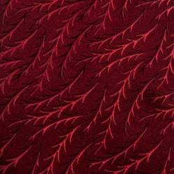 Pre Owned Versace Red Pattern Jacquard Traditional Silk Tie