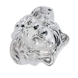 Versace Silver Tone Medusa Ring Size EU 54